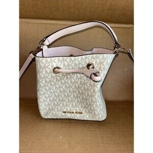 Michael Kors Suri Small Leather Bucket Crossbody Drawstring Hobo Handbag Purse